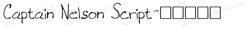 Captain Nelson Script字体转换